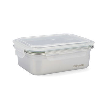 Lunchbox Bidasoa Miplaneta Metal Green (1,2 L)