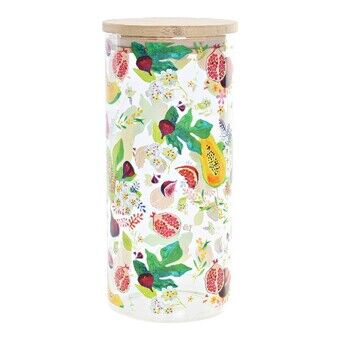 Tin DKD Home Decor Fruity Bamboo Borosilikaattilasi 10 x 10 x 22 cm (1400 ml)