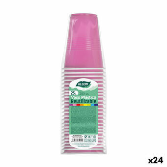 Sarja kierrätettäviä mukeja Algon Pinkki 24 osaa 250 ml (25 Kappaletta)