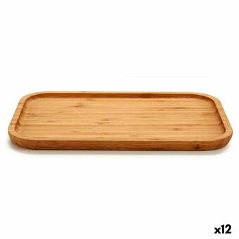 Välipalatarjotin Ruskea Bambu 30 x 1,5 x 20 cm (12 osaa)