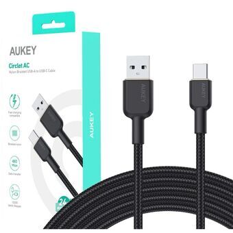 USB-C-kaapeli - USB Aukey CB-NAC2 Musta 1,8 m