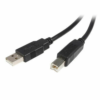 USB A - USB B kaapeli Startech USB2HAB1M Musta 1 m