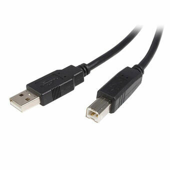 USB A - USB B kaapeli Startech USB2HAB5M            Musta