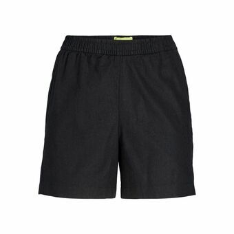 Naisten urheilushortsit Jack & Jones Musta Pellava - S