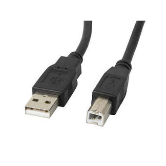 USB 2.0 A - USB B kaapeli Lanberg CA-USBA-11CC-0018-BK Musta 1,8 m