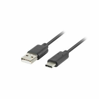 USB A - USB C kaapeli Lanberg CA-USBO-31CU-0018-BK Musta 1,8 m