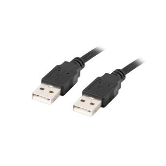 USB-Kaapeli Lanberg CA-USBA-20CU-0010-BK Musta 1 m