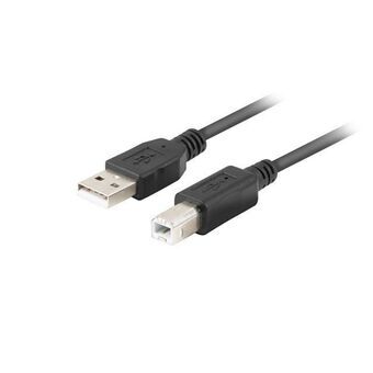 USB A - USB B kaapeli Lanberg CA-USBA-15CU-0010-BK Musta 1 m