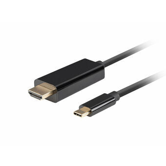 USB C - HDMI kaapeli Lanberg CA-CMHD-10CU-0005-BK Musta 50 cm