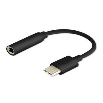 USB C - Jack 3.5 mm-adapteri Savio AK-35/B Musta