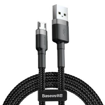 USB-kaapeli - micro-USB Baseus CAMKLF-BG1 Valkoinen Musta 1 m