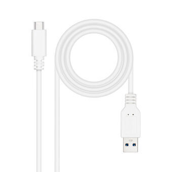 USB-C-kaapeli - USB NANOCABLE 10.01.4000-W Valkoinen Musta 50 cm