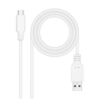 USB-C-kaapeli - USB NANOCABLE 10.01.4002-W Valkoinen 2 m