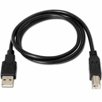 USB 2.0 A - USB B kaapeli Aisens A101-0007 Musta 3 m