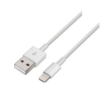 USB - Lightning kaapeli Aisens A102-0036 Valkoinen 2 m