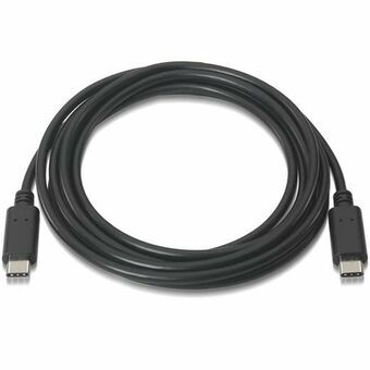 USB-C-kaapeli - USB Aisens A107-0056 Musta 1 m