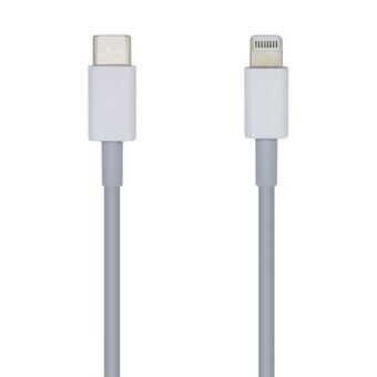 USB-C - Lightning kaapeli Aisens A102-0442 Valkoinen 1 m (1 osaa)