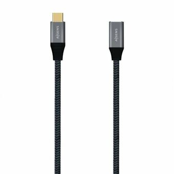 USB-C-Kaapeli Aisens A107-0635 Harmaa 1 m (1 osaa)