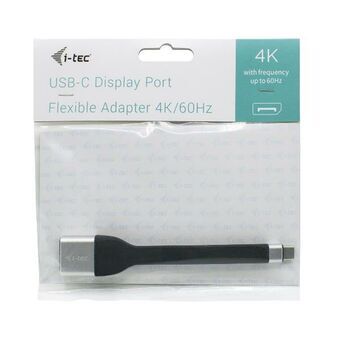 USB-C - DisplayPort Adapteri i-Tec C31FLATDP60HZ Musta