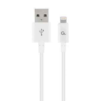 Lightning-kaapeli Cablexpert CC-USB2P-AMLM-1M-W 1 m