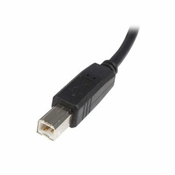 USB A - USB B kaapeli Startech USB2HAB3M            Musta