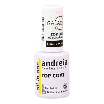 Kynsilakka Andreia Galactic Top Coat Nº 02 Lunar Glitter 10,5 ml