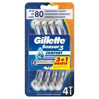 Kertakäyttöhöylä Gillette Sensor 3 Comfort 4 osaa