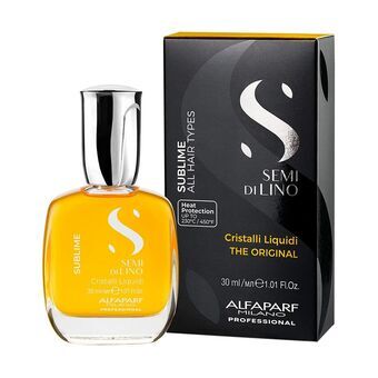 Hiusöljy Semi Di Lino Sublime Cristal Liquid The Original Alfaparf Milano Semi Di Lino Sublime