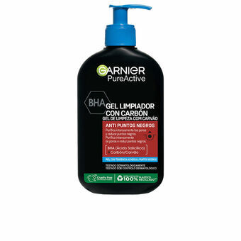 Kasvojen puhdistusgeeli Garnier Pure Active Hiilenharmaa 250 ml