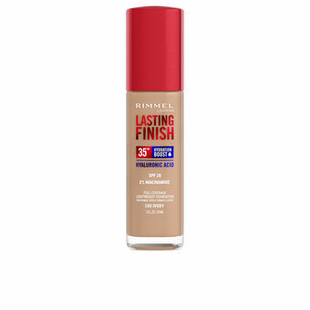 Pohjameikkivoide Rimmel London Lasting Finish Nº 100 Ivory Spf 20 30 ml