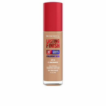 Pohjameikkivoide Rimmel London Lasting Finish Nº 203 True Beige Spf 20 30 ml