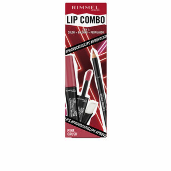 Meikkisetti Rimmel London Lip Combo 3 Kappaletta Pink Crush