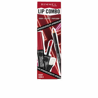 Meikkisetti Rimmel London Lip Combo 3 Kappaletta Ruby Goals