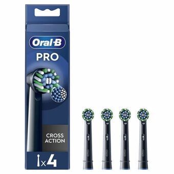 Vaihtopää Oral-B Pro Cross action Musta 4 osaa