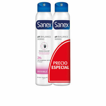 Suihkedeodorantti Sanex Invisible 2 osaa 200 ml