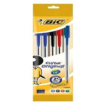 Täytekynä Bic 802054 1 mm 0,32 mm Monivärinen Läpinäkyvä (5 osaa)