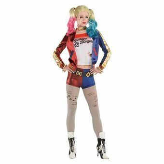 Aikuisten asut Harley Quinn Suicide Squad 4 Kappaletta