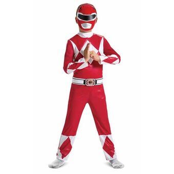 Lasten asut Power Rangers Mighty Morphin Punainen 2 Kappaletta