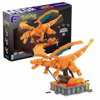 Rakennussarja Pokémon Mega Construx -  Motion Charizard 1664 Kappaletta