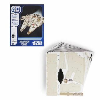 Rakennussetti Star Wars Millennium Falcon 223 piezas 43 x 31,4 x 22,4 cm Harmaa Monivärinen