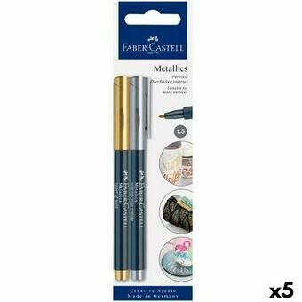 Tussisetti Faber-Castell Creative Studio Metallics Kullattu Metalli (5 osaa)