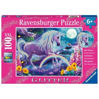 Palapeli Ravensburger 12980 Yksisarvinen Glitter XXL 100 Kappaletta