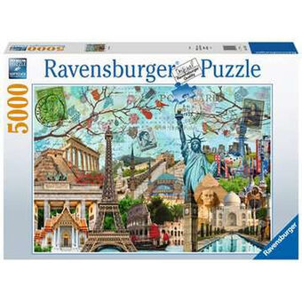 Palapeli Ravensburger 17118 Big Cities Collage 5000 Kappaletta