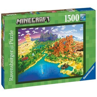 Palapeli Minecraft Ravensburger 17189 World of Minecraft 1500 Kappaletta