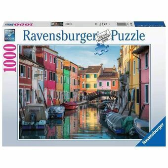 Palapeli Ravensburger 17392 Burano Canal - Venezia 1000 Kappaletta