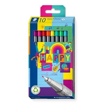 Tussisetti Staedtler Triplus Fineliner 334 10 Kappaletta Monivärinen