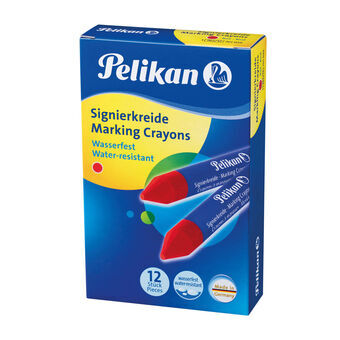 Väriliidut Pelikan 701029 Punainen 12 Kappaletta