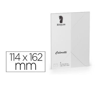 Kirjekuoret Rossler Papier 220705511 Harmaa Paperi 114 x 162 mm