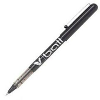 Liquid ink ballpoint pen Pilot Roller V-Ball 0,7 Musta 12 osaa