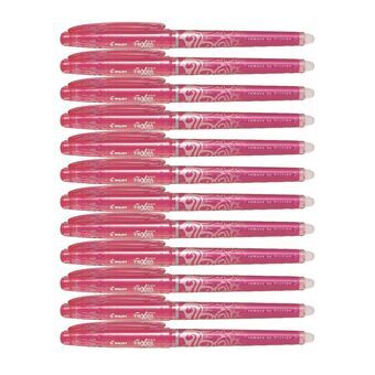 Liquid ink ballpoint pen Pilot FriXion Point Pinkki 12 osaa